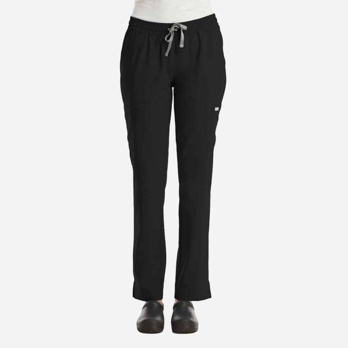 Female Dri-fit Black Scrub Pant