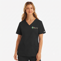 Female Dri-fit Black Scrub Top