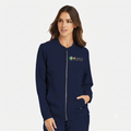 Female Dri-fit Navy Scrub Top