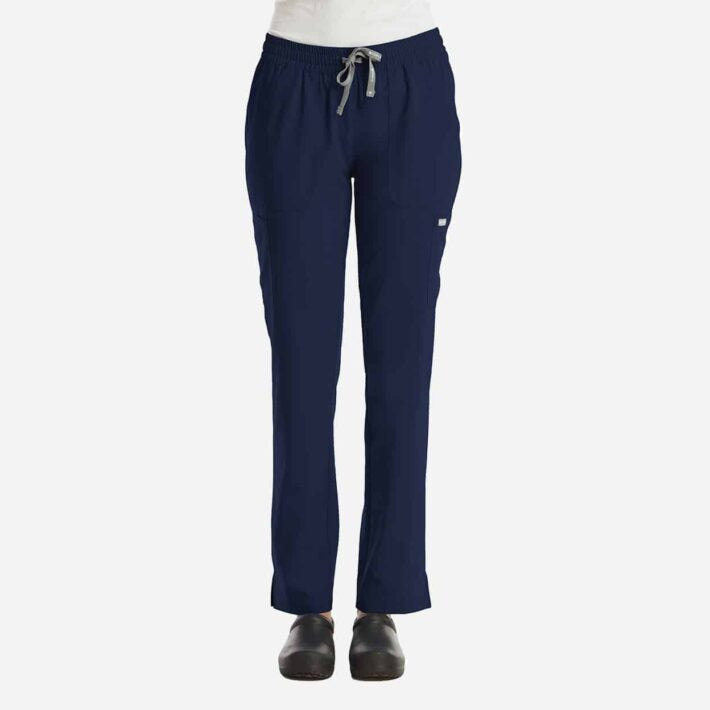 Female Dri-fit Navy Scrub Pants