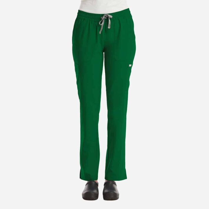 Female Dri-fit Hunter Green Scrub Pants