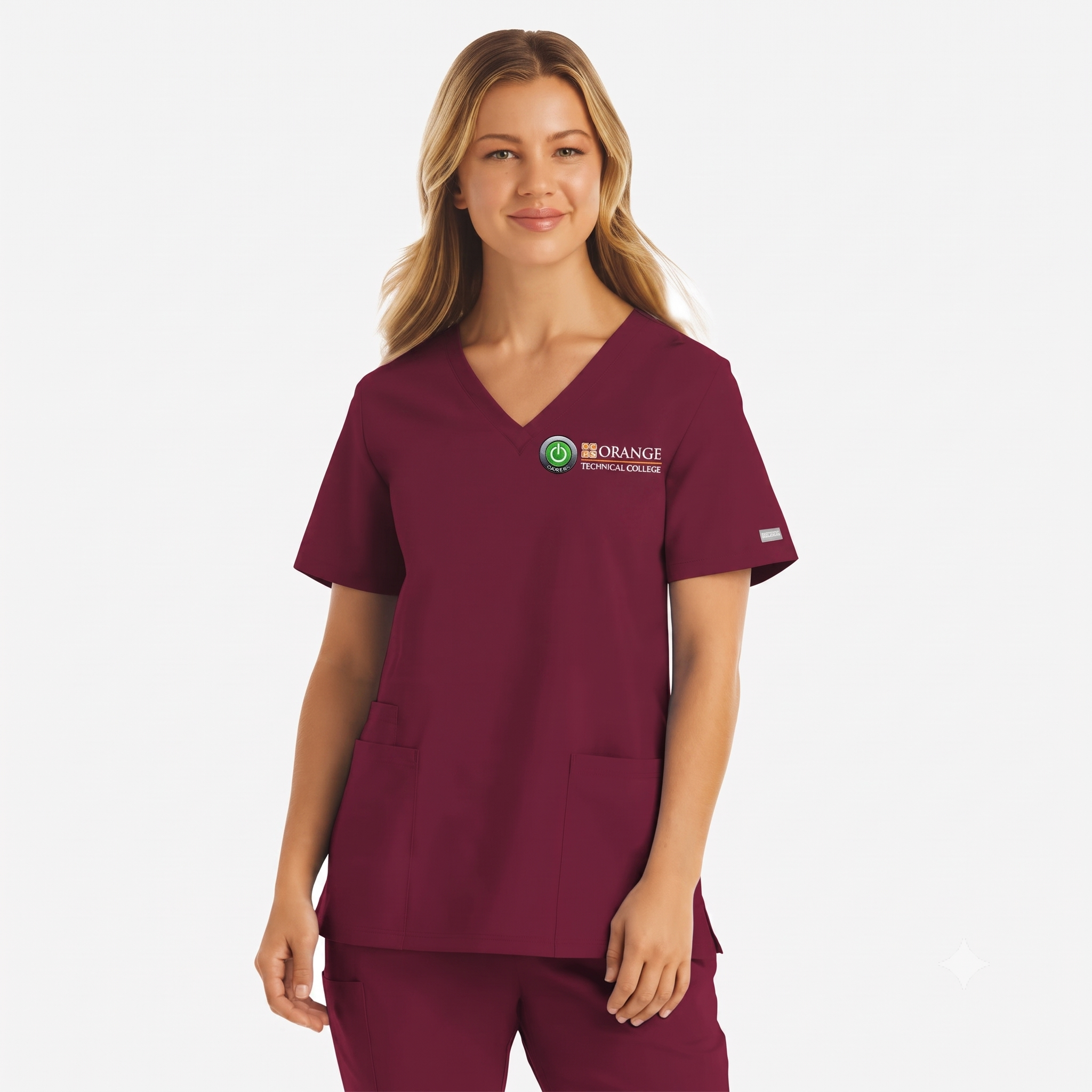 Female Dri-fit Patient Care Scrub Top