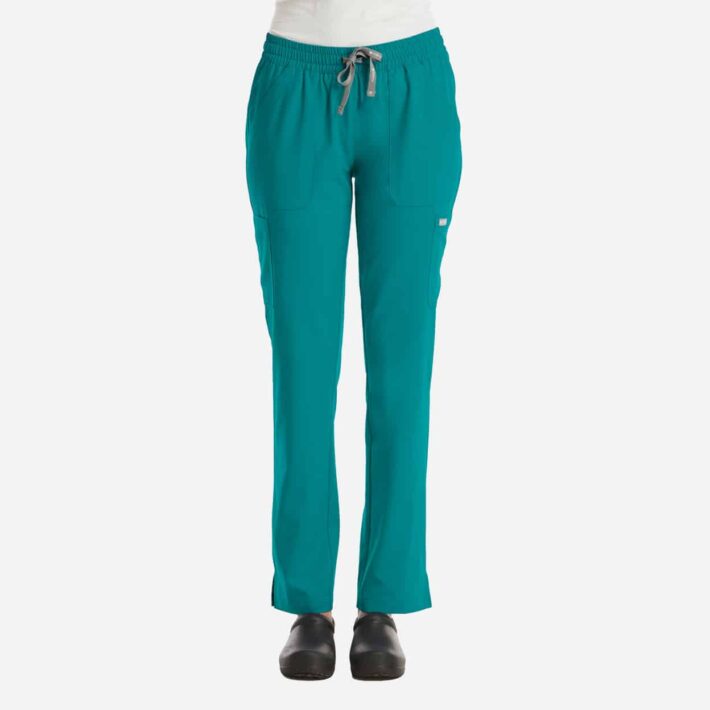 Female Dri-fit Teal Scrub Pants