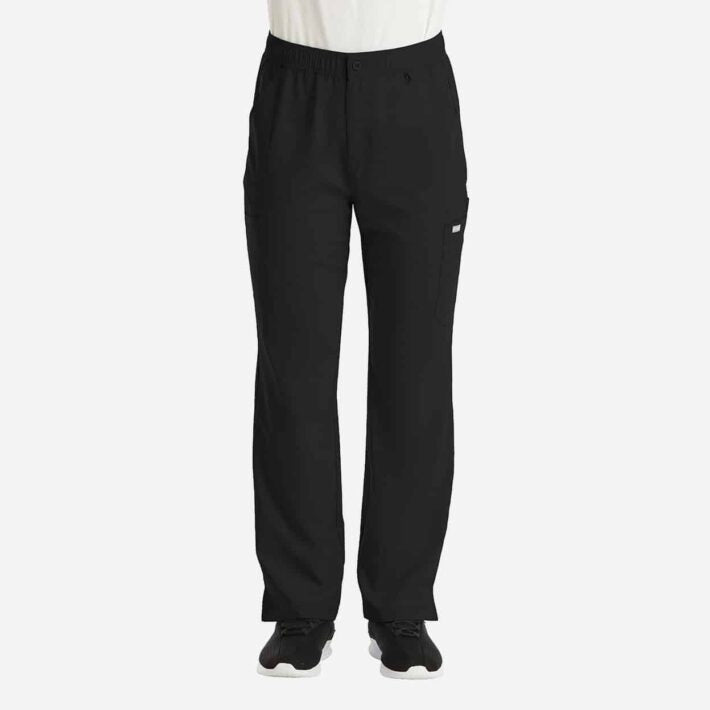 Male Dri-fit Black Scrub Pants
