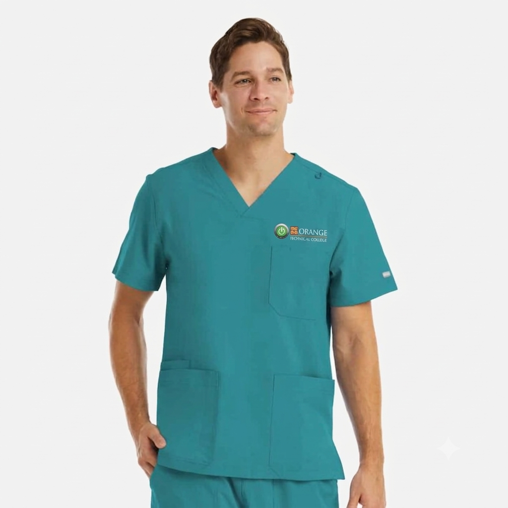 Male Dri-fit Phlebotomy Scrub Top