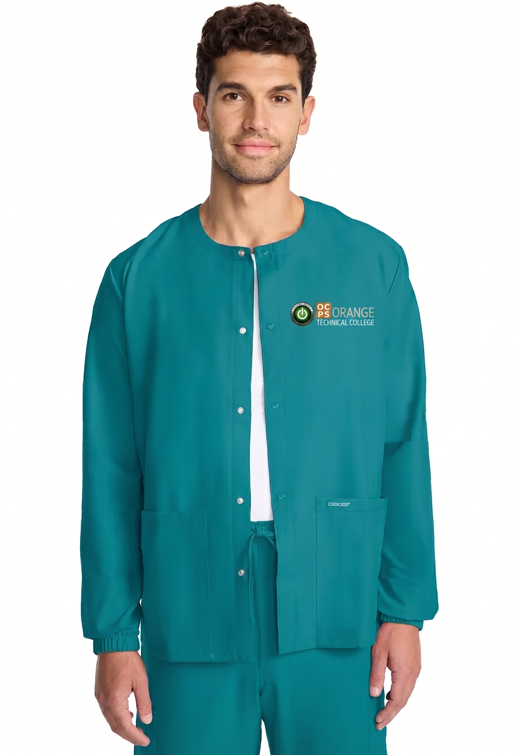 Male Traditional Phlebotomy Scrub Jacket