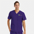 Male Dri-fit Purple Scrub Top