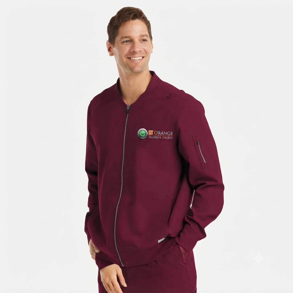Male Dri-fit Patient Care Scrub Jacket
