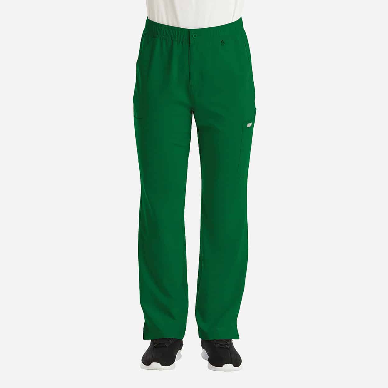 Male Dri-fit Hunter Green Scrub Pants