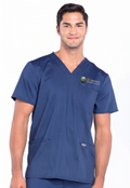 Male Traditional Navy Scrub Top