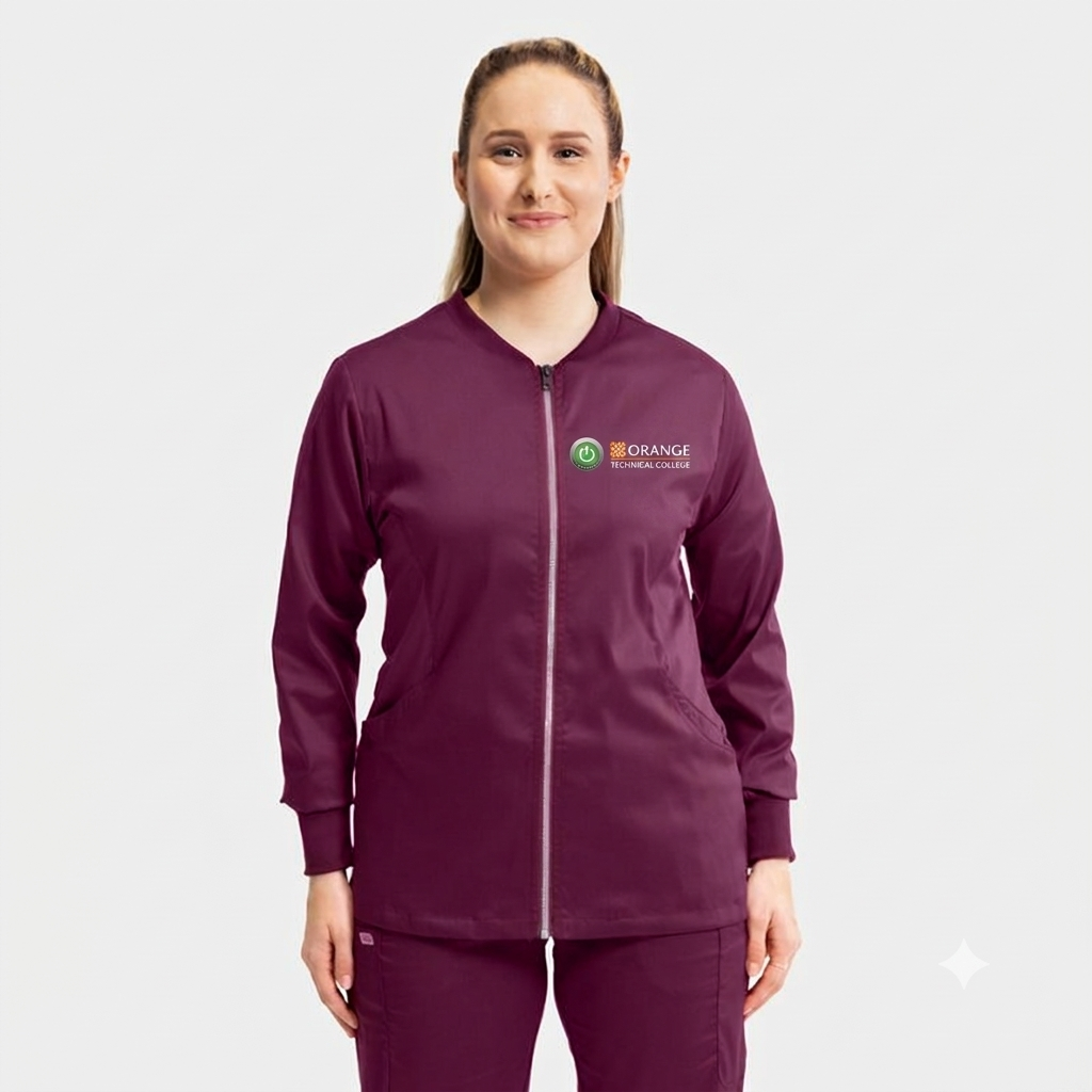 Female Traditional Patient Care Scrub Jacket