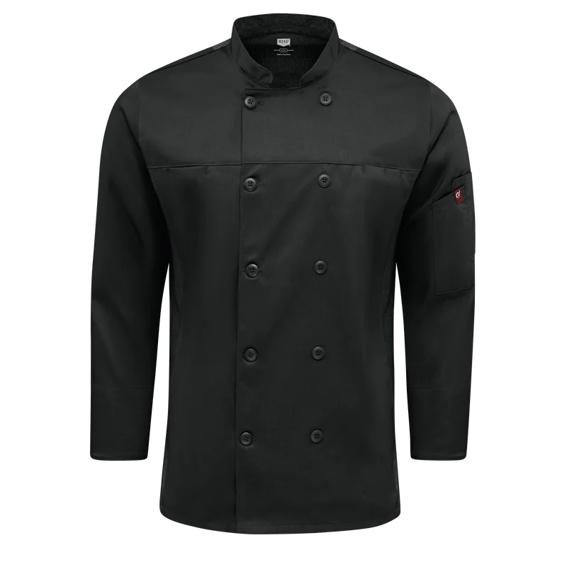Unisex Black Long Sleeve Chef Coat